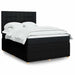 Pat box spring cu saltea, negru, 140x200 cm, textil - WALTI WALTI