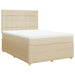 Pat continental cu saltea, crem, 140x200 cm, material textil - WALTI WALTI