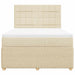 Pat continental cu saltea, crem, 140x200 cm, material textil - WALTI WALTI