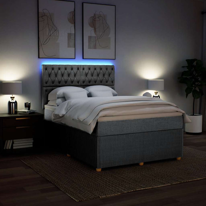 Pat continental, gri deschis, 140x200 cm, material textil - WALTI WALTI