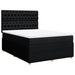 Pat box spring cu saltea, negru, 140x200 cm, textil - WALTI WALTI