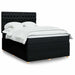 Pat box spring cu saltea, negru, 140x200 cm, textil - WALTI WALTI