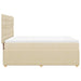 Pat continental cu saltea, crem, 140x200 cm, material textil - WALTI WALTI