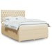 Pat continental cu saltea, crem, 140x200 cm, material textil - WALTI WALTI