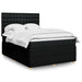 Pat box spring cu saltea, negru, 140x200 cm, textil - WALTI WALTI