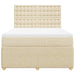 Pat continental cu saltea, crem, 140x200 cm, material textil - WALTI WALTI