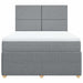 Pat continental cu saltea, gri deschis, 160x200 cm, textil - WALTI WALTI