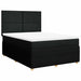 Pat box spring cu saltea, negru, 160x200 cm, textil - WALTI WALTI