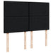 Pat box spring cu saltea, negru, 160x200 cm, textil - WALTI WALTI