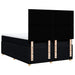 Pat box spring cu saltea, negru, 160x200 cm, textil - WALTI WALTI