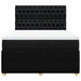 Pat box spring cu saltea, negru, 160x200 cm, textil - WALTI WALTI