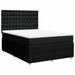 Pat box spring cu saltea, negru, 160x200 cm, textil - WALTI WALTI