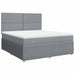 Pat continental, gri deschis, 180x200 cm, material textil - WALTI WALTI