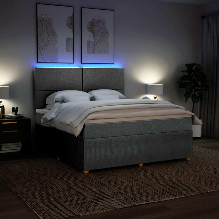 Pat continental, gri deschis, 180x200 cm, material textil - WALTI WALTI