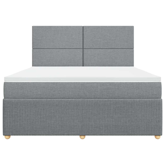 Pat continental, gri deschis, 180x200 cm, material textil - WALTI WALTI