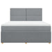 Pat continental, gri deschis, 180x200 cm, material textil - WALTI WALTI