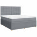 Pat continental, gri deschis, 180x200 cm, material textil - WALTI WALTI