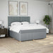 Pat continental, gri deschis, 180x200 cm, material textil - WALTI WALTI