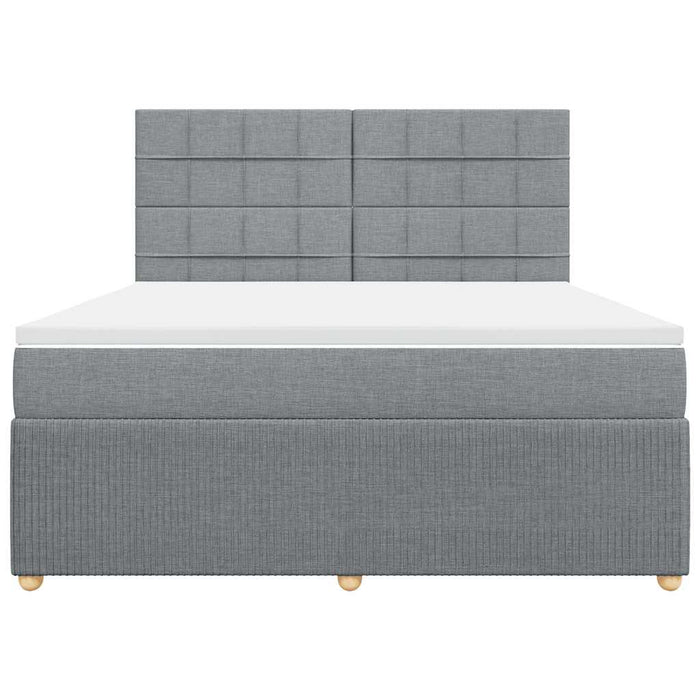 Pat continental, gri deschis, 180x200 cm, material textil - WALTI WALTI