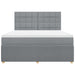 Pat continental, gri deschis, 180x200 cm, material textil - WALTI WALTI