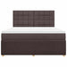 Pat continental cu saltea maro închis 180x200cm material textil - WALTI WALTI