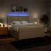 Pat continental cu saltea, crem, 180x200 cm, textil - WALTI WALTI