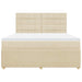 Pat continental cu saltea, crem, 180x200 cm, textil - WALTI WALTI