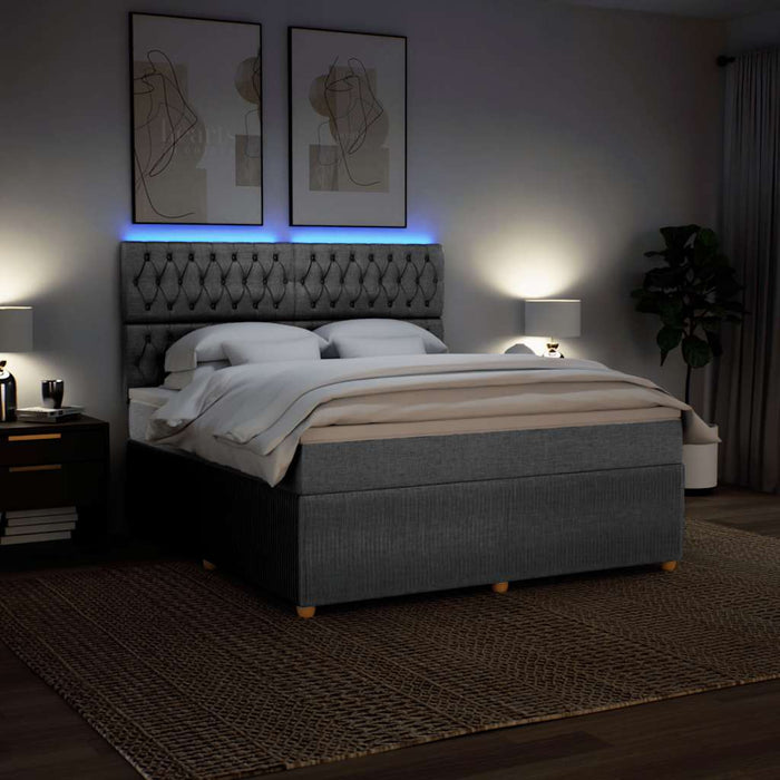 Pat continental, gri deschis, 180x200 cm, material textil - WALTI WALTI