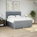 Pat continental, gri deschis, 180x200 cm, material textil - WALTI WALTI
