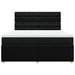 Pat box spring cu saltea, negru, 180x200 cm, catifea - WALTI WALTI