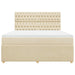 Pat continental cu saltea, crem, 180x200 cm, textil - WALTI WALTI