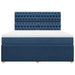 Pat box spring cu saltea, albastru, 180x200 cm, material textil - WALTI WALTI