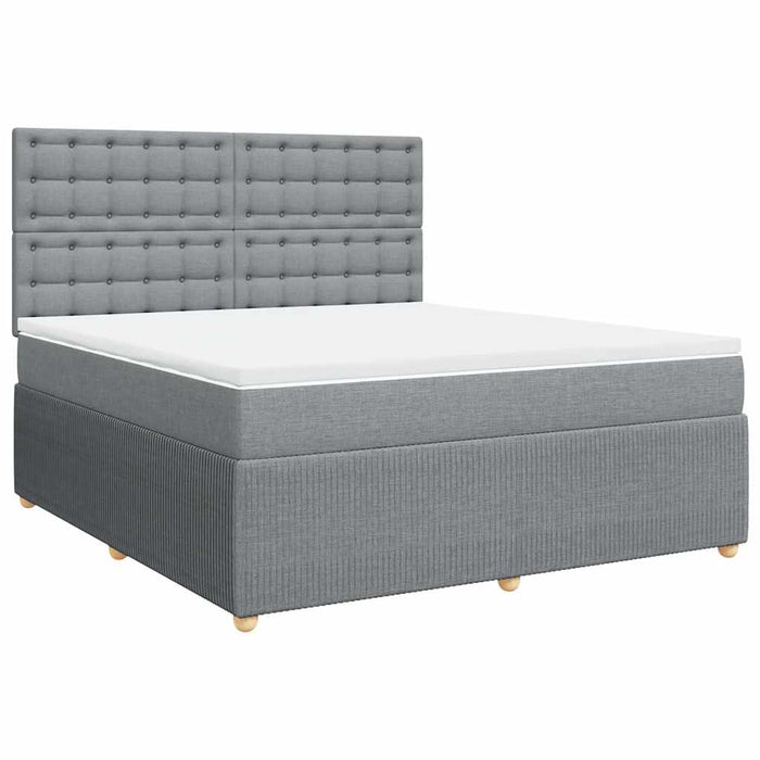 Pat continental, gri deschis, 180x200 cm, material textil - WALTI WALTI