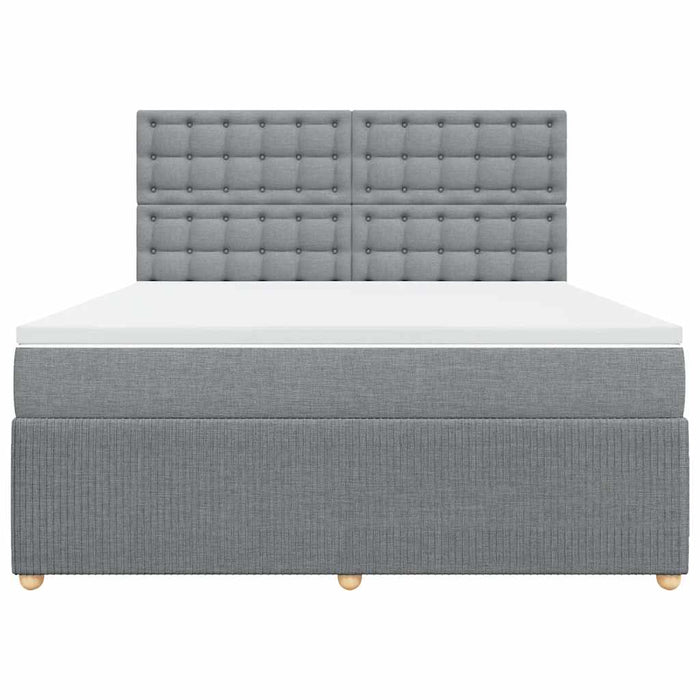 Pat continental, gri deschis, 180x200 cm, material textil - WALTI WALTI
