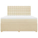 Pat continental cu saltea, crem, 180x200 cm, textil - WALTI WALTI