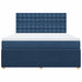 Pat box spring cu saltea, albastru, 180x200 cm, material textil - WALTI WALTI