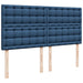 Pat box spring cu saltea, albastru, 180x200 cm, material textil - WALTI WALTI