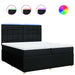 Pat box spring cu saltea, negru, 200x200 cm, textil - WALTI WALTI