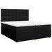 Pat box spring cu saltea, negru, 200x200 cm, textil - WALTI WALTI
