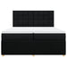 Pat box spring cu saltea, negru, 200x200 cm, textil - WALTI WALTI