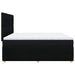 Pat box spring cu saltea, negru, 200x200 cm, textil - WALTI WALTI