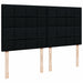 Pat box spring cu saltea, negru, 200x200 cm, textil - WALTI WALTI