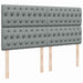 Pat box spring cu saltea, gri deschis, 200x200 cm, textil - WALTI WALTI