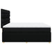 Pat box spring cu saltea, negru, 200x200 cm, textil - WALTI WALTI