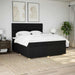 Pat box spring cu saltea, negru, 200x200 cm, textil - WALTI WALTI