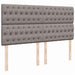 Pat box spring cu saltea, gri taupe, 200x200 cm, textil - WALTI WALTI