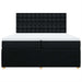 Pat box spring cu saltea, negru, 200x200 cm, textil - WALTI WALTI