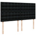 Pat box spring cu saltea, negru, 200x200 cm, textil - WALTI WALTI