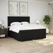 Pat box spring cu saltea, negru, 200x200 cm, textil - WALTI WALTI