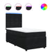 Pat box spring cu saltea, negru, 80x200 cm, catifea - WALTI WALTI
